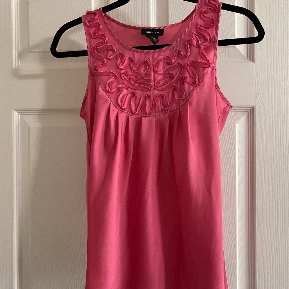 Rose Pink Sleeveless Blouse by Spence